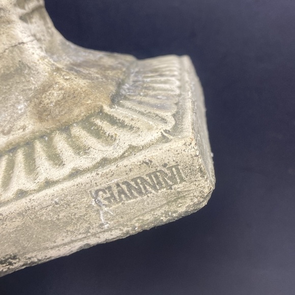 Giannini Plaster Molded Lion Candle Sticks Set of Two - Picture 12 of 16